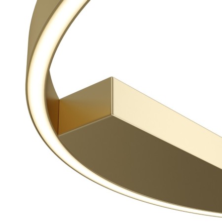 Ceiling Lamp Maytoni Mod058CL-L35BSK, LED, 35W, 60x60x3.5 cm, 1600lm, brass color-1