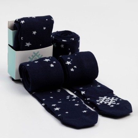 Pantyhose children's kaftan "stars" 104-110 cm, blue