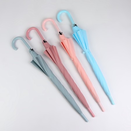 Umbrella - semi -automatic cane, 8 spokes, r = 52/60 cm, d = 120 cm, color mix-3