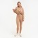 Women's costume (sweatshirt/leggings), coffee color, size 46