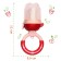 Nibbler for feeding "Raspberry", with silicone mesh, red color