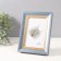 Photo frame plastic 10x15 cm "Gabriel" blue with a gold strip 2.2x14x19 cm