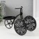 Summary metal on1 candle "Three -haired bicycle" d = 8 cm black 23x11.5x16 cm
