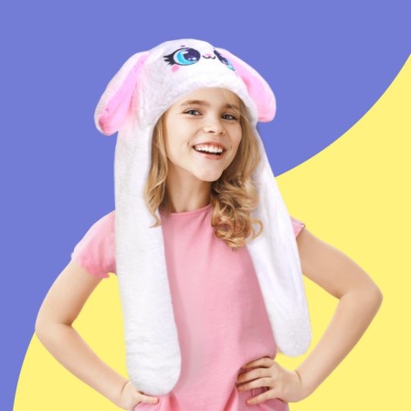 Soft hat with jumping ears, "bunny"-1