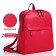 Women's backpack made of artificial leather with lightning, 2 pockets, color fuchsia