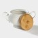 Porcelain sugar tower on the Bellatenero bamboo stand, 500 ml, white color