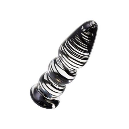 Sexus Glass anal plug, glass, transparent, 13.5 cm, d = 3.5 cm-2