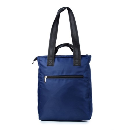 Women's bag 12822, 28x34x12 cm, textiles, 1 depth, blue-2