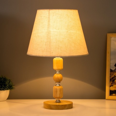 Lignum table lamp E27 40W light wood 25x25x37.5 cm Risalux-1