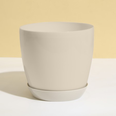 Patron for the pot, d = 10 cm, plastic, beige-3