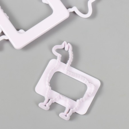 Cutters for alpaca polymer clay set 2 pcs 5.9x4.9 cm 9.7x8.3 cm-3
