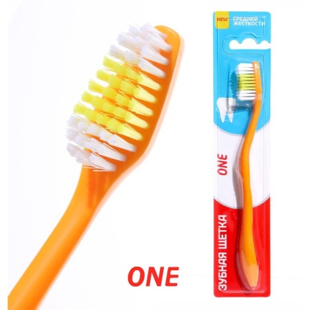 Rendall One toothbrush, average stiffness, mix, 1 pc.