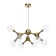 Chandelier "Molecule" 8xg9 brass 73x73x150 cm