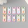 Decor for creativity tree "Rabbit with an egg" set 10 pcs mix 4x1.8 cm
