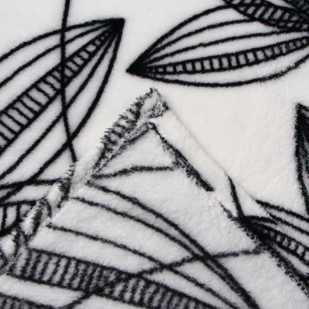 Belezza Gardenia Plau 180x200cm, black and white, microfiber 200g/m, PE 100%-3