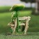 Garden figure "Frog on the bench" 7x13x19cm /// Mix