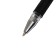 Gel pen, 0.5 mm, black rod, transparent case, with a rubber holder