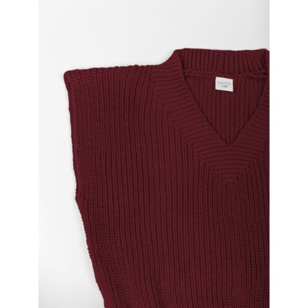 Vest for girls, height 146 cm, burgundy color-13