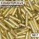 Sprinking confectionery "Metal straw", golden yellow, 7 mm, 50 g