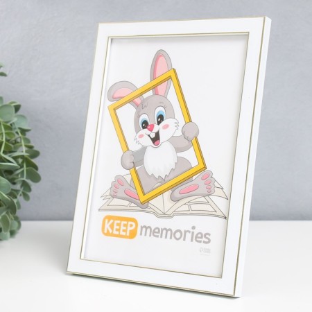 Photo frame Plastic "Watercolor" 15x21 cm, white-2