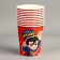 A one -time paper glass "Super Happy Birthday", 250 ml