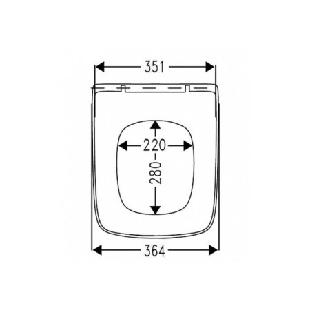 Roca Dama Senso Zru9302820 toilet cover, microlypt, white-1