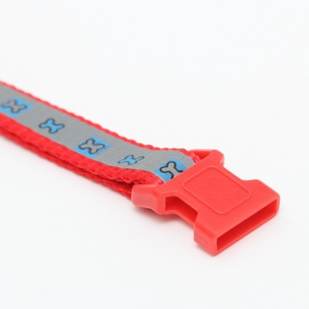 Collar "bone" reflective, 31 x 1 cm, red-5