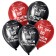 Shar Latex 12 "Happy Birthday to Gamer, pastel, set 25 pcs., Black, red color
