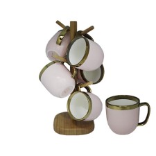 Set of Lenardi mugs, on a stand, 300 ml, 6 pcs