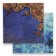 Photophone bilateral cardboard density 350 g "Frosty pattern and orange" 50x50 cm