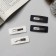 Invisibility for hair "Florence" (set 4 pcs) Geometry, 5 cm, black and white