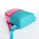 Textura zipper on the zipper, turquoise/pink color