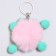 Soft toy "fluffy" on a key fob, 7 cm, color mix