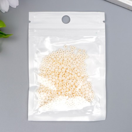 Glass beads 8/0 "Marshmallo. Matte. Bodily" 10 g-2