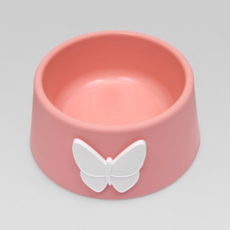 Plastic bowl 14 x 8 cm, mix of flowers-1