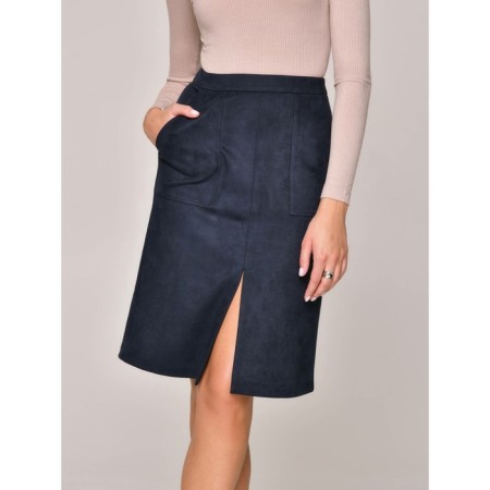 Women's skirt Office Chic, size XS, DEEP NIGHT color-4