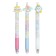 Handle gel automatic erased ink, 0.5 mm, blue rod, little animals mix