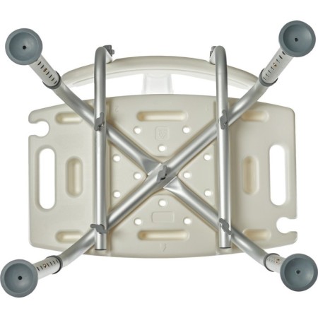 A stool with a back for bathing in the bathroom and shower Bradex KZ 0935-8