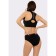 Women's bra -braid, size XS, black color