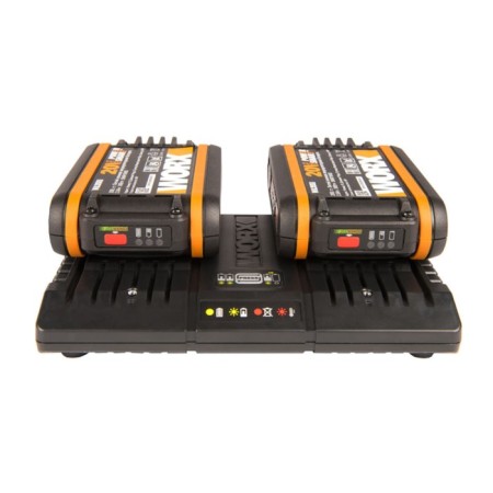 Set of Worx WA3869, double charger, 2x2 ah-2