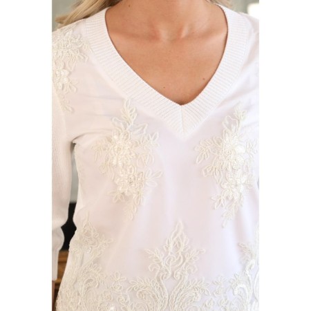 Female pulver, size 50, white color-1