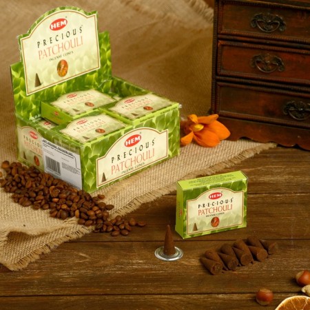 Incense "Hem" 10 cones Precious Patchouli Conees-1