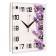 Wall clock, interior "lavender", silent, 25 x 25 cm, aa