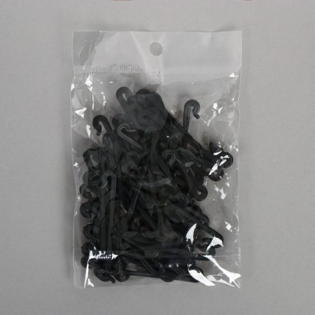 Kistapelter, 6 cm, plastic, black, Greengo-7