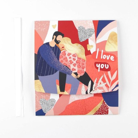 Gift folding box, packaging, "I love you", 20 x 18 x 5 cm-5
