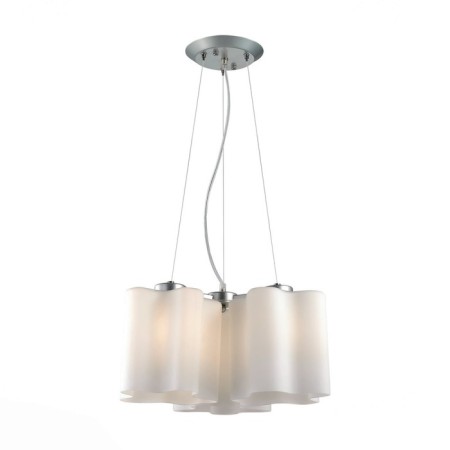 Suspended chandelier ST LUCE. SL116.503.03. ONDE. 3x60 watts, E27, 46x46x22 cm, silver color-5