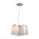 Suspended chandelier ST LUCE. SL116.503.03. ONDE. 3x60 watts, E27, 46x46x22 cm, silver color