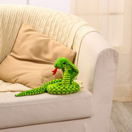 Soft toy "Cobra", 15 cm, green color-1