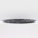 Set of table "marble", 7 objects: plate d = 30 cm - 1 pc, d = 21.5 cm - 6 pcs, black color is black