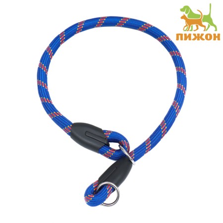 Collar - dog noisy, 1.2 x 60 cm, blue -red